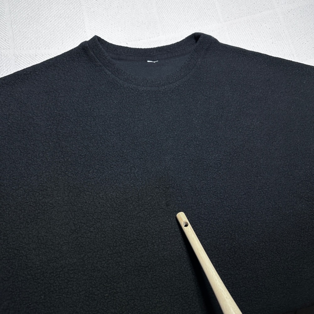 Alo Yoga Sherpa Fleece Sweatshirt Womens XL Oversized Pullover Black Cozy - Picture 3 of 11